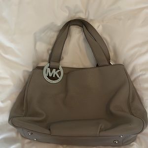 Gray Michael kors purse